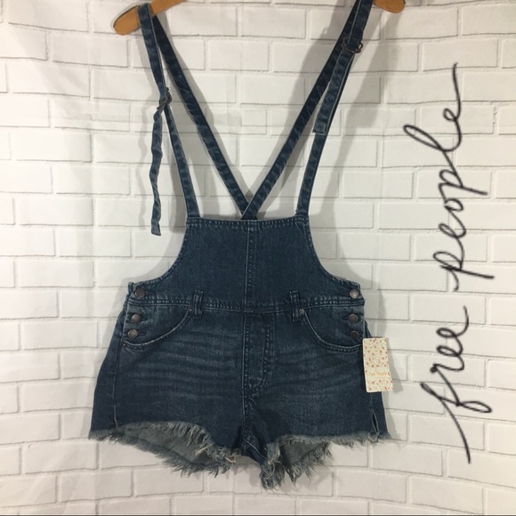 Free People Pants - We The free NWT Denim overall shorts 25